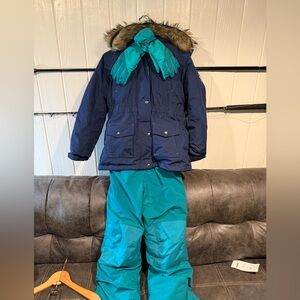 Complete Lands End kids size 14 snow suit